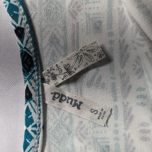 Mudd Blue and White Patterned Women's Dress Size Small - Picture 7 of 8